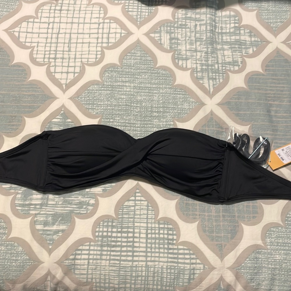 Target black bandeau swim top